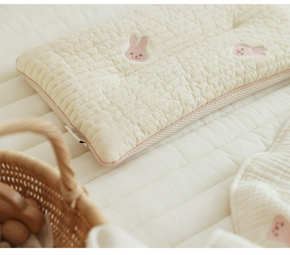 Oreiller Bébé en Mousse à Mémoire de Forme Anti Tête Plate
