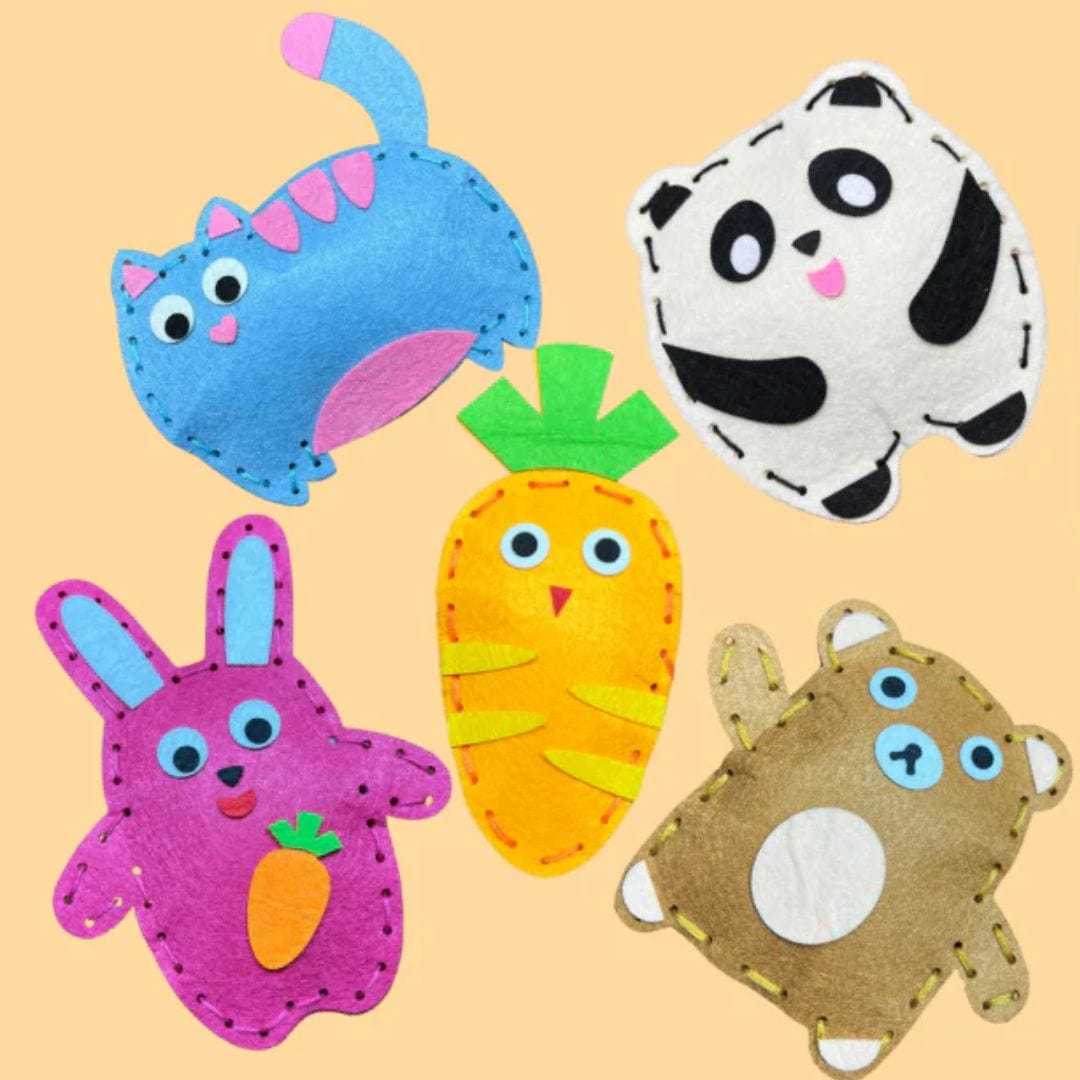 Kit de Couture Créatif pour Enfants – Fabriquez vos Propres Peluches en Feutrine, dès 5 ans