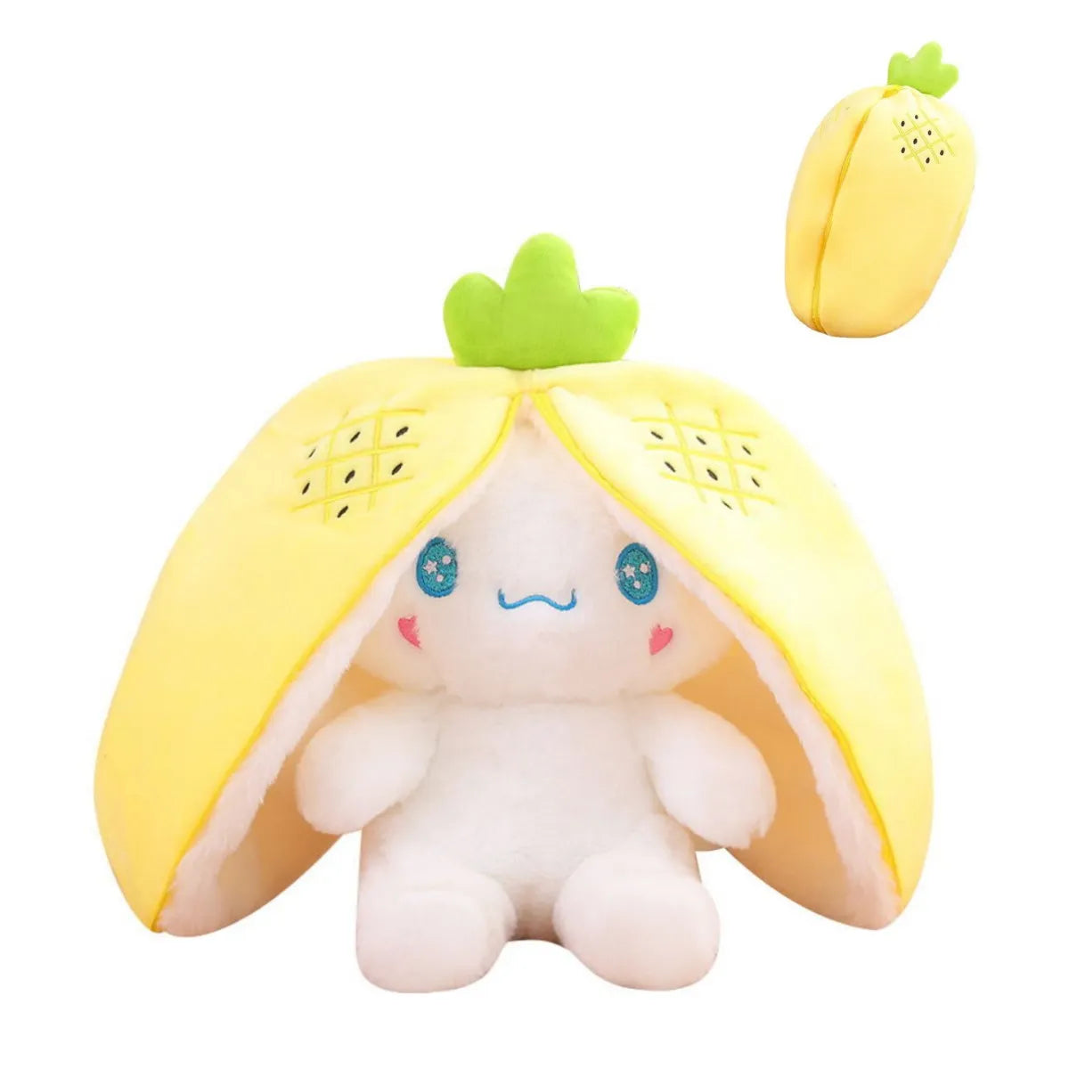 Lapin en peluche 2-en-1 – Peluche et jeu de transformation pour enfants
