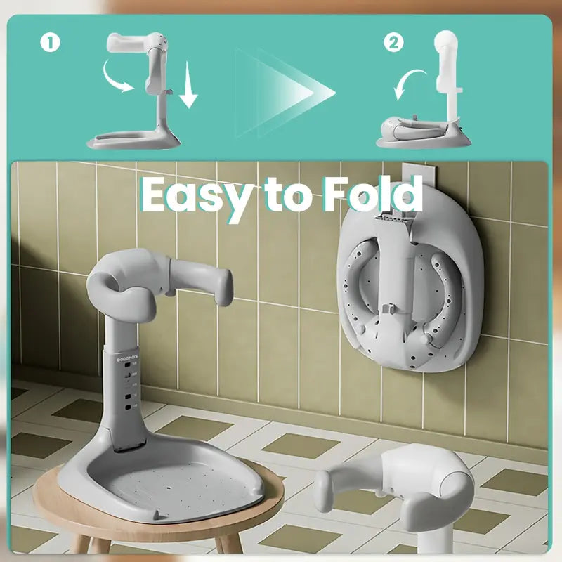 Baignoire antidérapante pour bébé – Baignoire verticale pour tout-petits avec siège de soutien