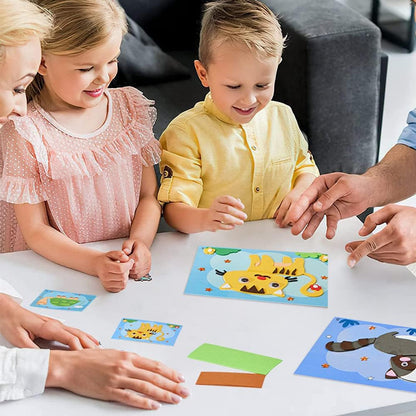 Puzzle Mousse 3D avec Stickers – Jeu Éducatif et Créatif pour Enfants