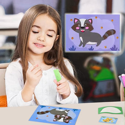 Puzzle Mousse 3D avec Stickers – Jeu Éducatif et Créatif pour Enfants