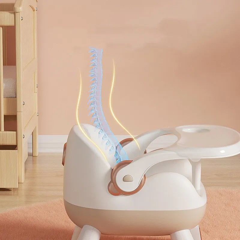 Chaise Haute Bébé 2 en 1 avec Table et Siège Enfant