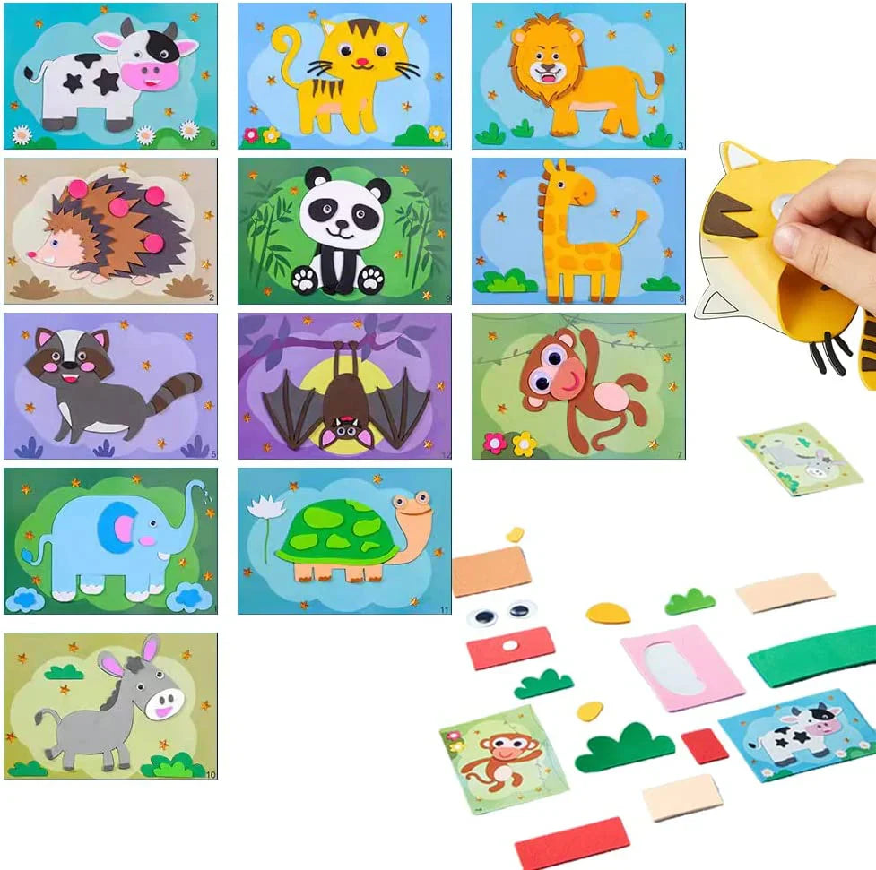 Puzzle Mousse 3D avec Stickers – Jeu Éducatif et Créatif pour Enfants