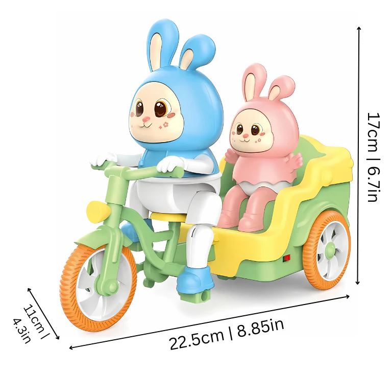 Tricycle électrique pour enfants avec musique et lumières – Vélo-jouet à enfourcher pour les tout-petits