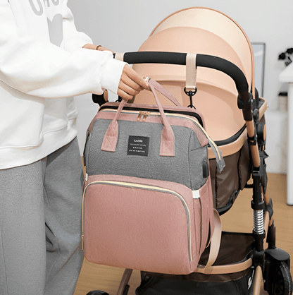 Sac à dos à langer tout-en-un – Sac de voyage pour bébé avec table à langer et organiseur
