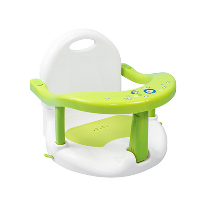 Siège de Bain avec Dossier pour Bébé – Ergonomique, Antidérapant & Sécurisé | Dès 6 mois