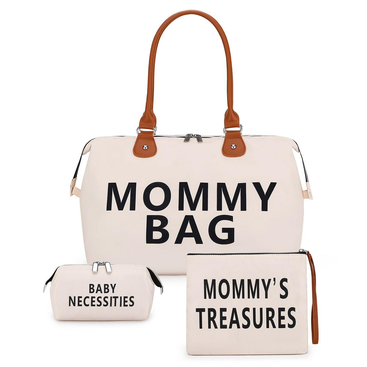 Set de Sacs à Langer (3 Pièces) – Grand Sac Maman & Organisateur Bébé pour Voyage