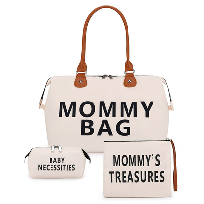 Set de Sacs à Langer (3 Pièces) – Grand Sac Maman & Organisateur Bébé pour Voyage