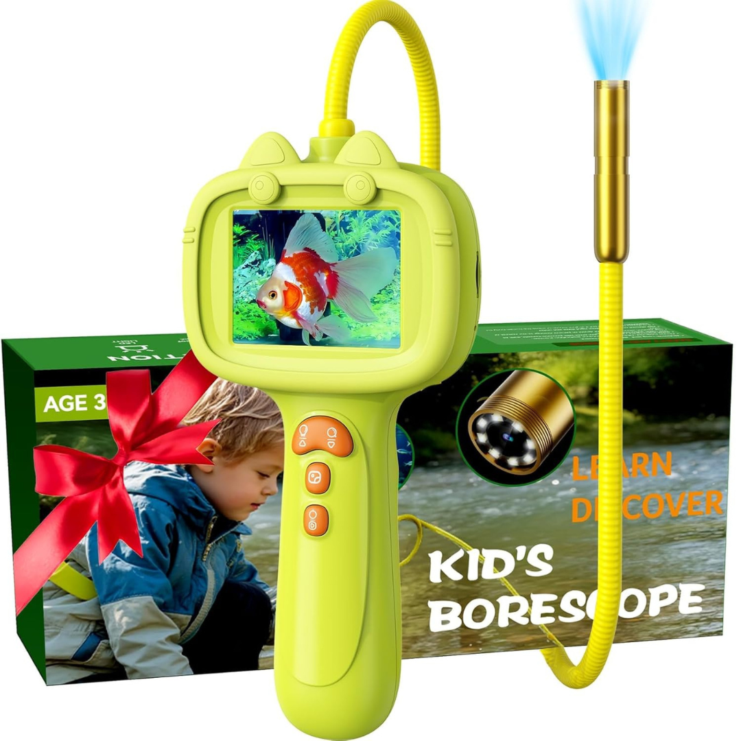 Endoscope pour enfants avec lumière LED – Jouet éducatif STEM pour les petits curieux