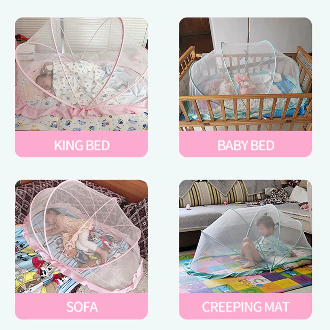 Moustiquaire de Lit Bébé avec Tente de Protection Anti-Moustiques