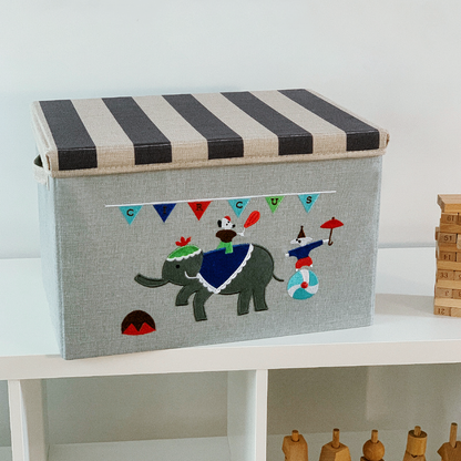 Lot de 6 boîtes de rangement pliables avec couvercle empilable