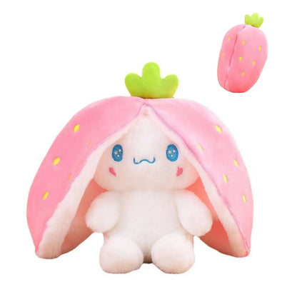 Lapin en peluche 2-en-1 – Peluche et jeu de transformation pour enfants