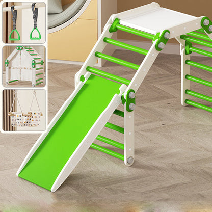 Structure d’escalade modulable et pliable avec table et tableau