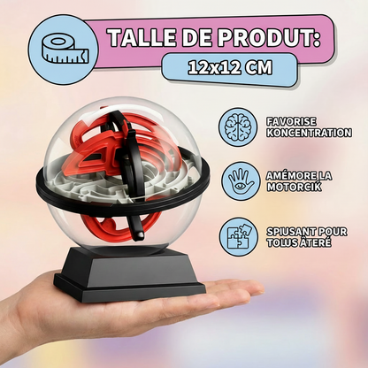 Puzzle Labyrinthe à Bille 3D – Jeu de Logique et d’Adresse pour Enfants
