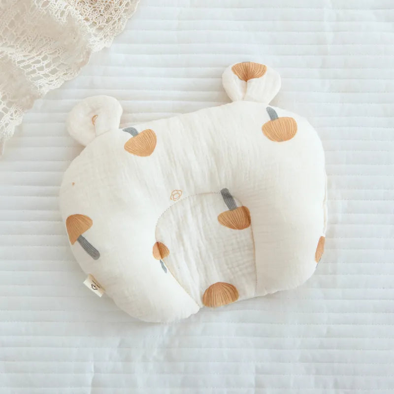 Oreiller Ergonomique Bébé Anti Tête Plate pour Nouveau-Né