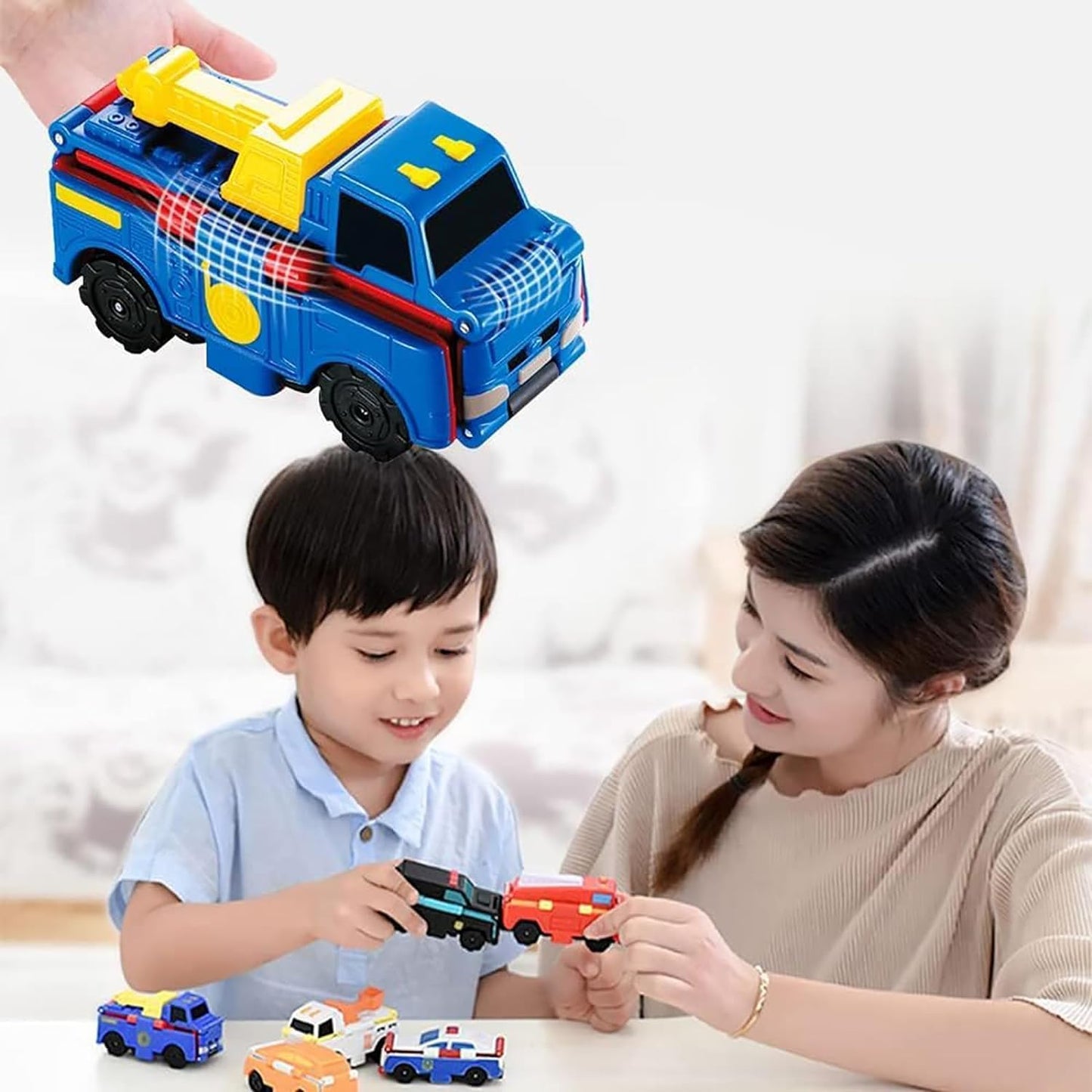 Voitures Réversibles à Rotation 360° pour Enfants – Set Créatif