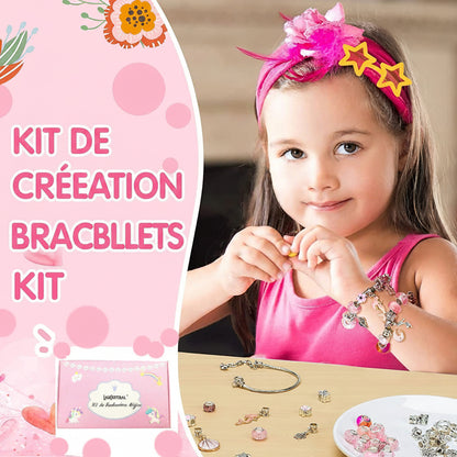 Kit Créatif de Bracelets pour Enfants – Set DIY Perles, Bijoux & Loisirs Créatifs
