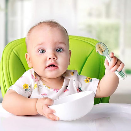 Set de Cuillères d'Apprentissage Bébé pour Diversification Alimentaire