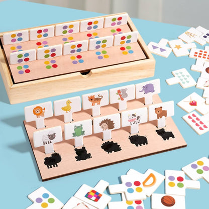 MindMosaic – Jeu d'Association en Bois Montessori pour Enfants dès 3 ans