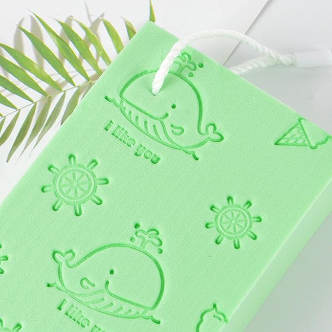 Éponge de Bain en Mousse pour Bébé – Ultra-Douce, Sèche Vite | 4 Couleurs | Dès la Naissance