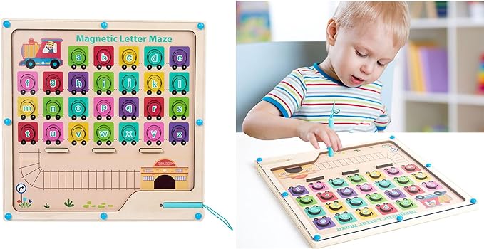 Jeu d'Éveil Montessori – Formes, Couleurs et Chiffres à Découvrir