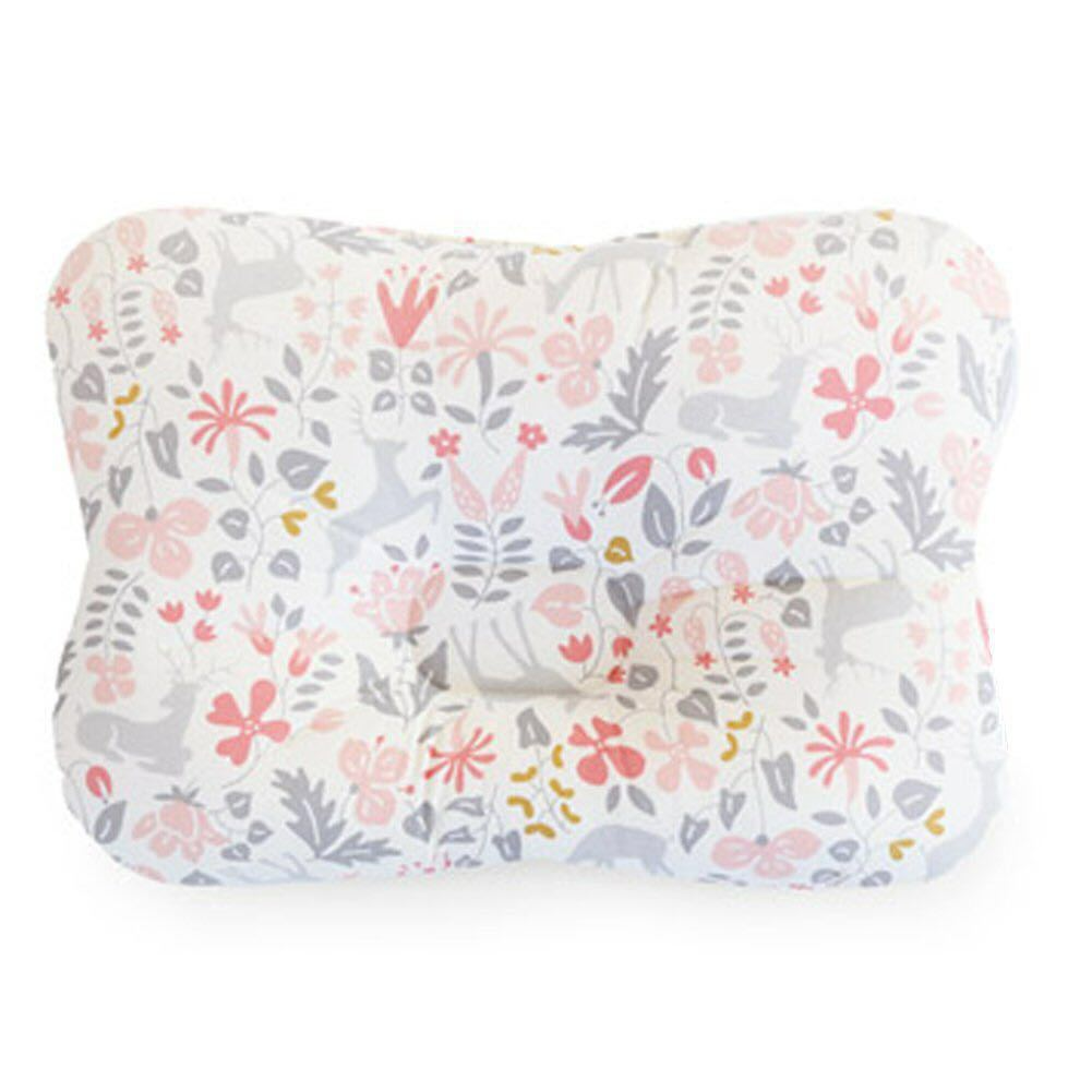Oreiller Plat Bébé avec Appui-Tête Ergonomique Anti Tête Plate