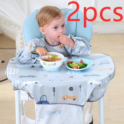 Bavoir Bébé à Manches Longues Imperméable pour Repas