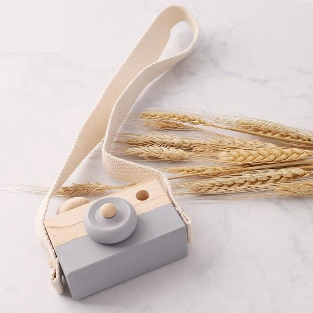 Appareil photo en bois Montessori pour tout-petits – Jeux de rôle et motricité fine