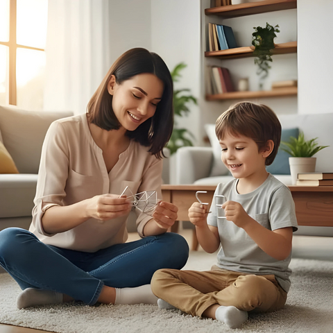 Anneaux métalliques à assembler – Jeu de réflexion et casse-tête pour adultes et enfants