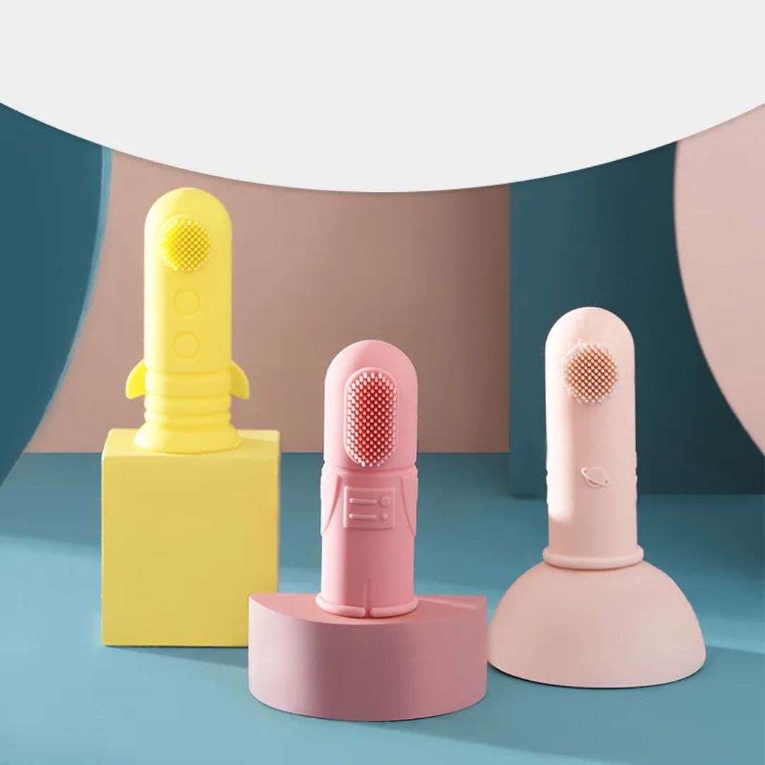 Brosse à Dents à Doigt en Silicone pour Bébé – Brosse de Dentition Souple pour Bébés et Tout-Petits