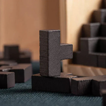 Puzzle 3D en Bois – Jeu de Réflexion et Casse-Tête pour Enfants et Adultes