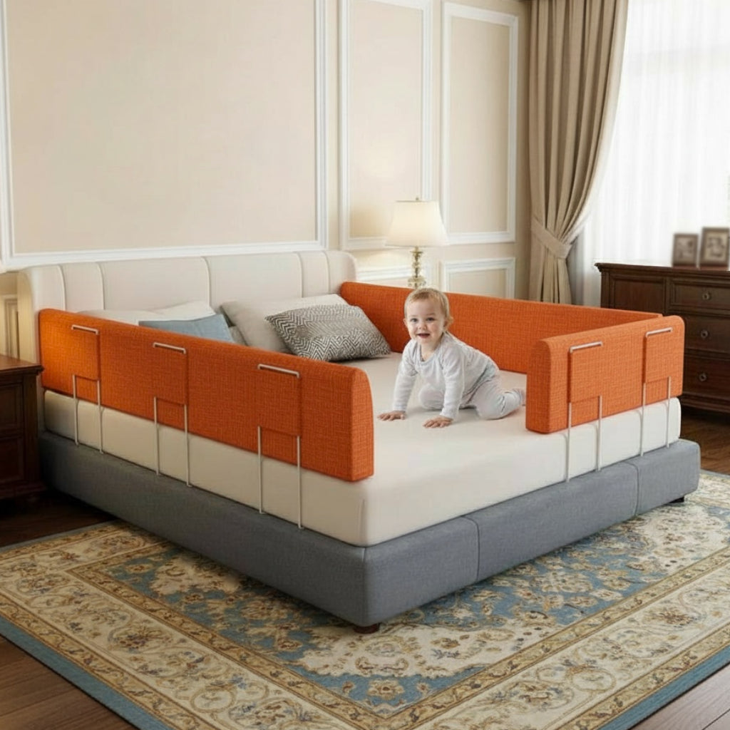 Barrière de lit de sécurité réglable pour enfants et tout-petits