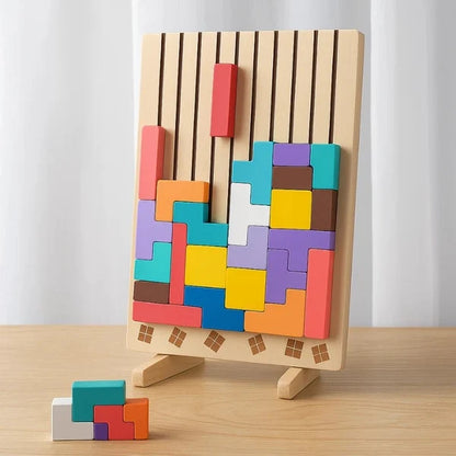 Tetris Montessori en bois