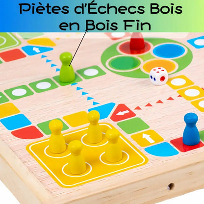 Jeu éducatif 2-en-1 pour enfants – Jeu d'apprentissage pour développer la logique et la concentration
