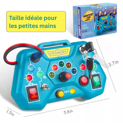 Busy Board Montessori – Planche d’Activités Éducative pour Tout-Petits | Jouet d’Éveil et Motricité Fine
