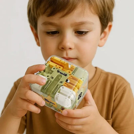 Cube puzzle labyrinthe à billes 3D – Jouet casse-tête et cadeau de Noël pour enfants