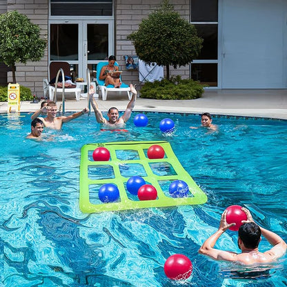 Jeu de Morpion Gonflable pour Piscine – Stratégie & Éclaboussures en Famille