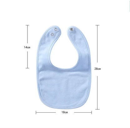 Lot de Bavoirs Bébé en Coton Doux Absorbants à Pressions