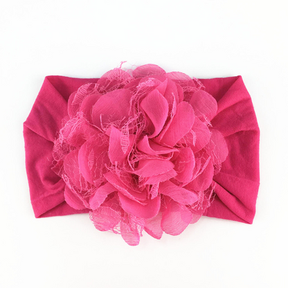 Bandeau Fleur pour Bébé – Doux Serre-tête pour Nouveau-Né et Tout-Petit