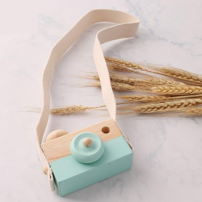 Appareil photo en bois Montessori pour tout-petits – Jeux de rôle et motricité fine