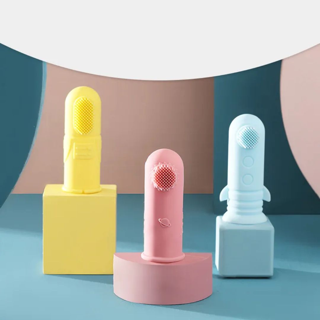 Brosse à Dents à Doigt en Silicone pour Bébé – Brosse de Dentition Souple pour Bébés et Tout-Petits