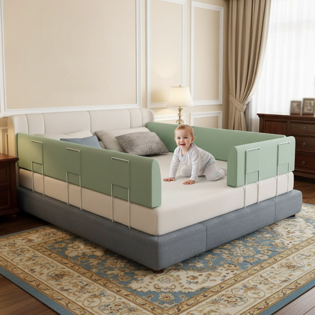 Barrière de lit de sécurité réglable pour enfants et tout-petits
