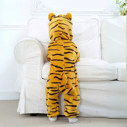 Pyjama à capuche pour animaux – Combinaison en peluche douce pour enfants et adultes
