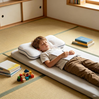 Oreiller ergonomique enfant en mousse à mémoire de forme