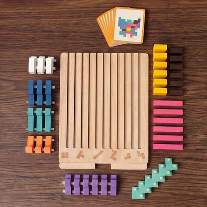 Tetris Montessori en bois