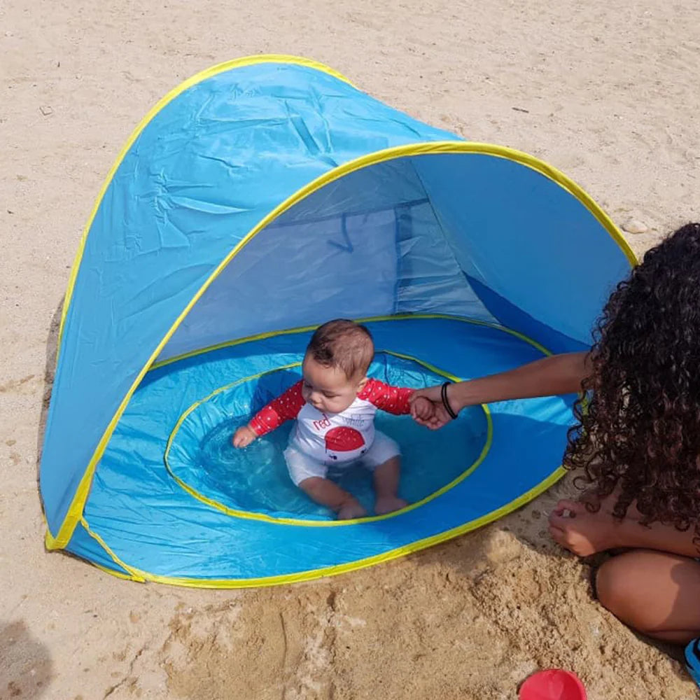 Tente de Plage Pop-Up pour Bébé et Enfant – Protection UV UPF 50+ Pliable