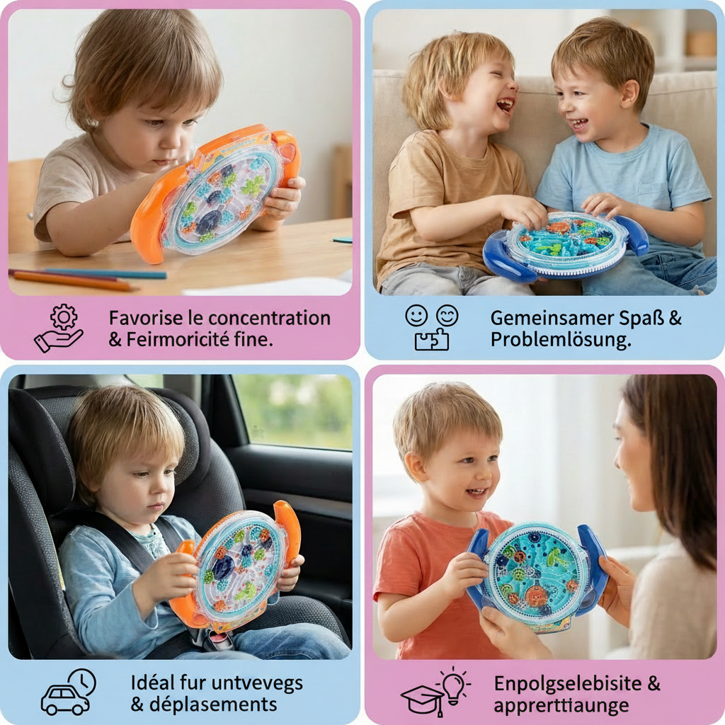 Labyrinthe à Bille 3D – Jeu d’Adresse & Jeu Éducatif pour Enfants