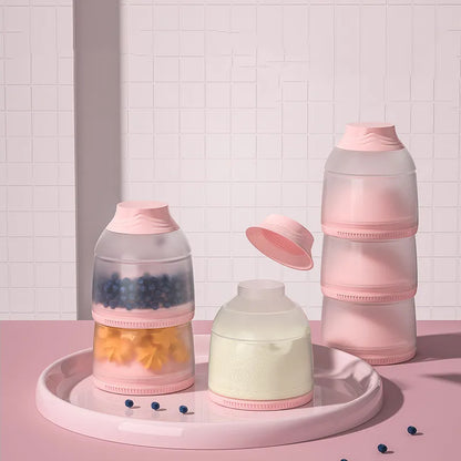 Doseur de Lait en Poudre Bébé Portable pour Snacks et Purée