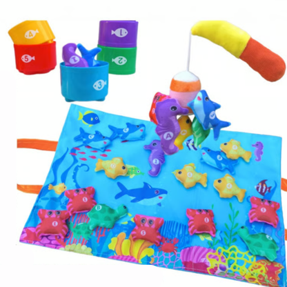 Jeu de pêche magnétique Montessori pour tout-petits – Jouet éducatif pour garçons et filles de 1 à 3 ans